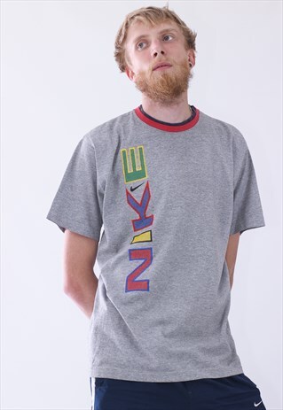 90S VINTAGE MENS NIKE BIG COLOR LOGO T-SHIRT