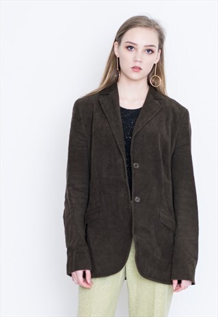 VINTAGE BROWN LONG RETRO JACKET