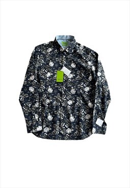 Vintage 00s Gianni Feraud long sleeve shirt large floral 