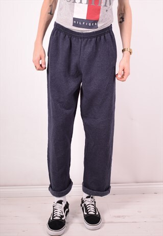 CHAMPION MENS VINTAGE TRACKSUIT TROUSERS LARGE BLUE 90S