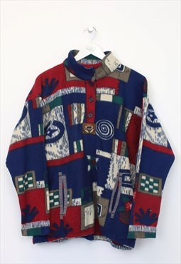 Vintage Unbranded crazy fleece in multicolour. Best fits L