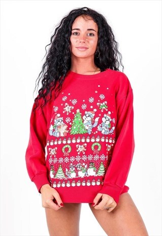 VINTAGE CHRISTMAS SWEATSHIRT SW548