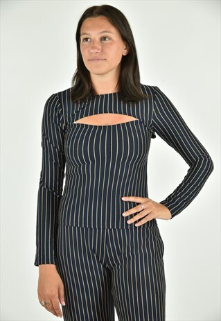 VINTAGE 90'S ZARA BLUE SHIRT SMALL