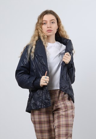 VINTAGE LACOSTE SMALL NAVY PADDED JACKET