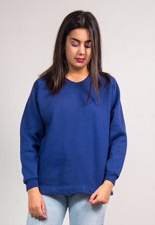VINTAGE 90'S CHAMPION BLUE SWEATSHIRT JUMPER