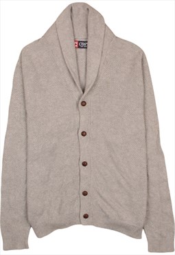 Vintage 90's Chaps Cardigan Long Sleeves Button up Grey