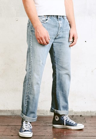 VINTAGE 90S BLUE LEVIS 501 JEANS