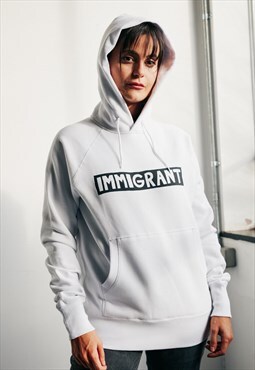White raglan hoodie
