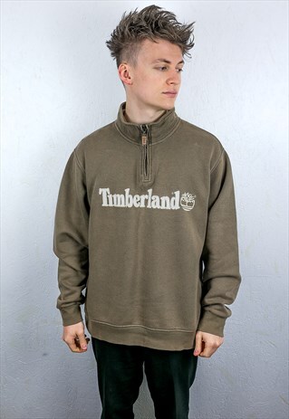 VINTAGE TIMBERLAND 1/4 ZIP SWEATSHIRT