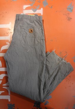 Vintage 90s Grey Carhartt Trousers / Pants. Baggy / Skater.