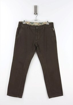 Vintage Burberry Regular Fit Low Waist Trousers - 52