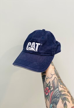 Vintage 90s CAT Embroidered Hat Cap