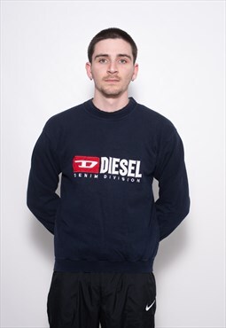 Vintage Diesel 90s Spellout Sweatshirt Jumper Pullover