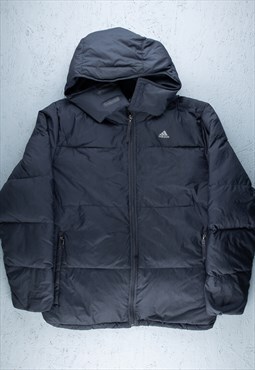 90s Adidas Black Puffer Jacket - B2211