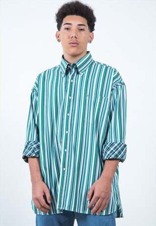 VINTAGE 80S TOMMY HILFIGER CLASSIC SHIRT / S3041