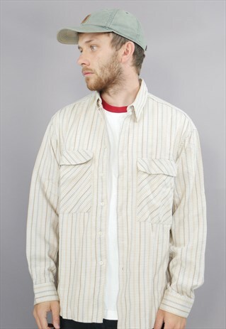 VINTAGE CHECKERED SHIRT IN BEIGE