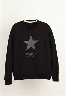 Vintage Converse Crewneck Sweatshirt Black 
