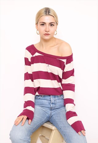 VINTAGE 90S STRIPED STRIPE BRETON TOP T-SHIRT