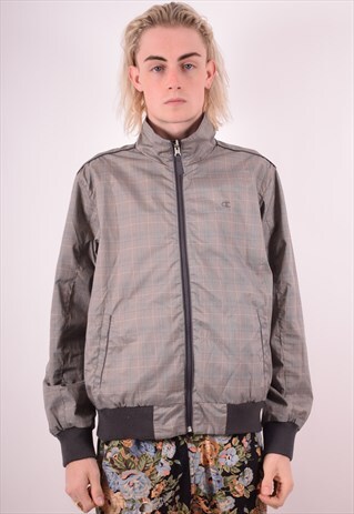 CHAMPION MENS VINTAGE REVERSIBLE JACKET MEDIUM GREY 90S