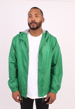 Men's Vintage starter green nylon hooded jacket