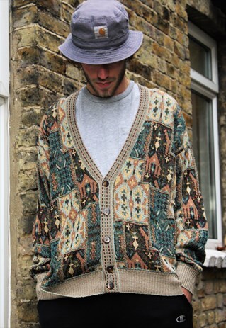 VINTAGE / 80'S / PATTERNED JUMPER