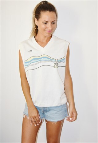 80'S ADIDAS IVAN LENDL SWEATSHIRT /VEST TENNIS VINTAGE