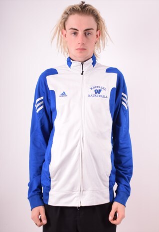 ADIDAS MENS VINTAGE TRACKSUIT TOP JACKET MEDIUM MULTI 90S