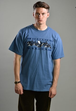 VINTAGE 1990S CANADA SOUVENIR CREWNECK T-SHIRT