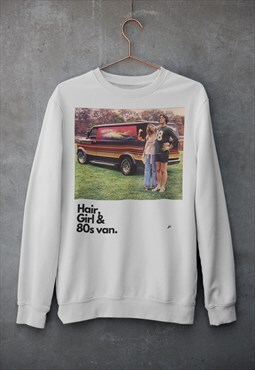 80s van 90s Sweatshirt sweater Grey