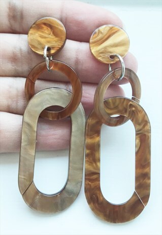 GEO STUD EARRING