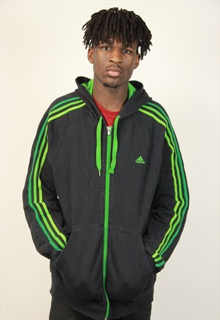 VINTAGE ADIDAS ZIP UP HOODIE