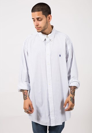 VINTAGE 80S CLASSIC POLO RALPH LAUREN SHIRT / S8528