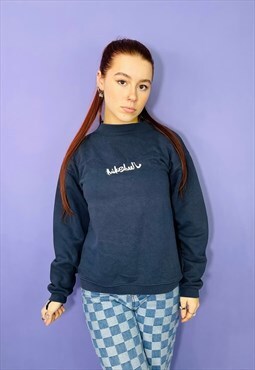 Vintage 90s Quicksilver Graphic Navy Sweatshirt