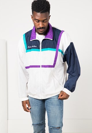 VINTAGE 80S USA ADIDAS SHELL SPORT JACKET / S1250
