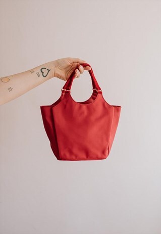 VINTAGE 90S' RED HAND BAG
