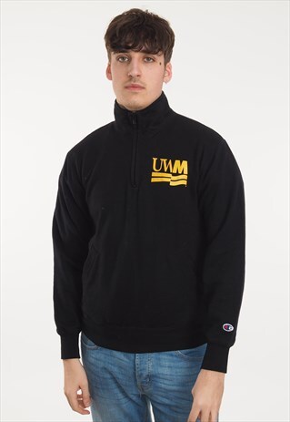 VINTAGE CHAMPION UWM 1/4 ZIP SWEATSHIRT