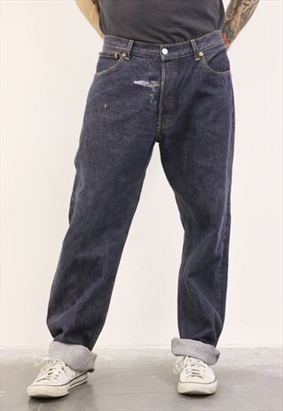 VINTAGE BLUE LEVI'S PAINT 501 JEANS
