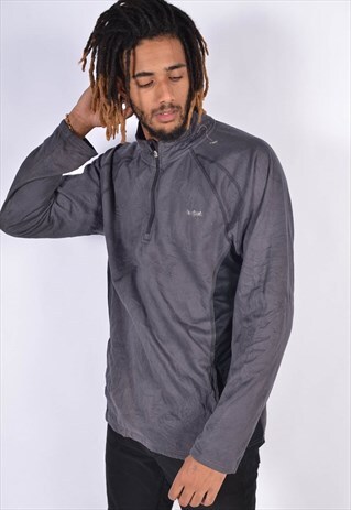 VINTAGE REEBOK 1/4 ZIP SWEATSHIRT GREY