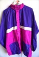 VINTAGE WINDBREAKER RAINCOAT SPORTS JACKET WITH HOOD PARKA