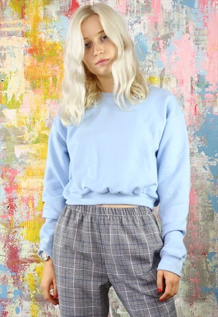 SWEATSHIRT IN PASTEL BLUE