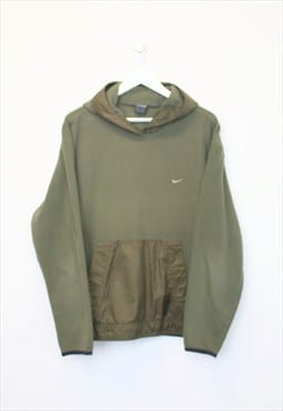 Vintage Nike small swoosh logo hoodie in khaki. Best fits L