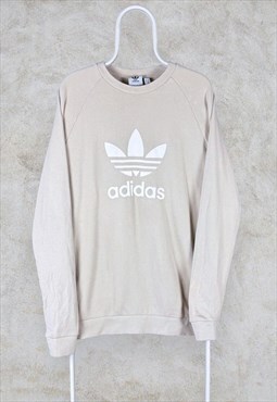 Adidas Originals Beige Sweatshirt Pullover Trefoil Firebird 