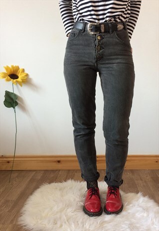 VINTAGE DARK GREY GUESS JEANS