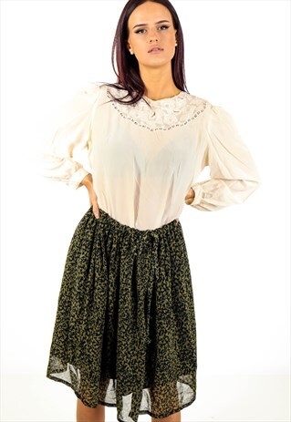 VINTAGE ANIMAL PRINT SKIRT ACSK22