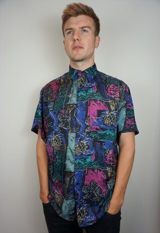 PURE SILK PATTERNED SHIRT
