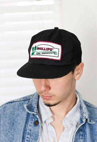 VINTAGE PHILLIPS' TRUCKER HAT CAP LOGO 90S ONE SIZE 2.2