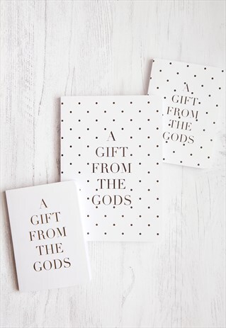 A5 AND A6 SET OF 3 NOTEBOOKS IN WHITE POLKA DOT DESIGN