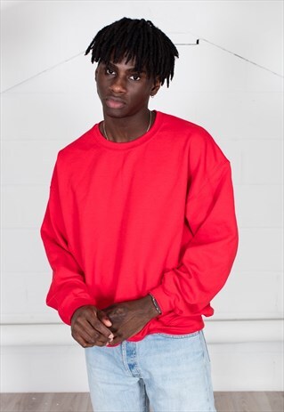 COSMIC SAINT MENS CHERRY RED SWEATSHIRT
