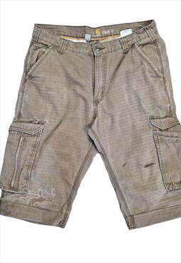 Men's Carhartt Cargo Shorts in Brown Size W34