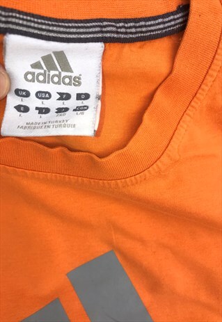VINTAGE ADIDAS ORANGE SLOUCHY T-SHIRT